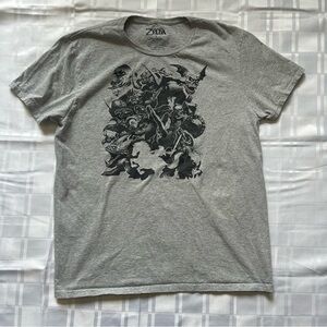 The Legend of Zelda: Orcarina of Time Grey 2018 Graphic T-shirt